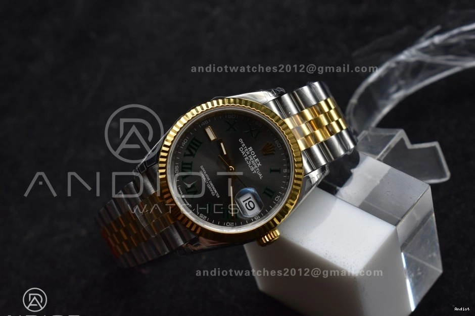 SS Green 126231 904L Roman Dial on Marker VS3235 Bracelet RG VSF 36 Jubilee Gray Steel Best Edition DateJust 1:1 0303